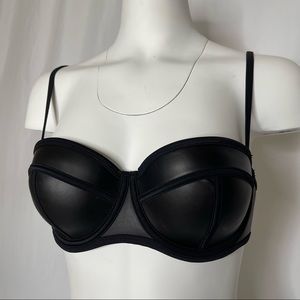 TRIANGL NEOPRENE SWIMWEAR - MILLY NEW YORK NOIR